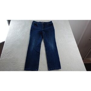 Chicos So Slimming Jeans Womens Size 1.5 Straight Leg Dark Wash